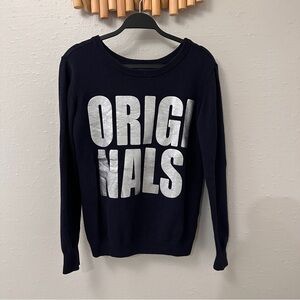 Adidas Originals Navy Crewneck Sweater Size Small